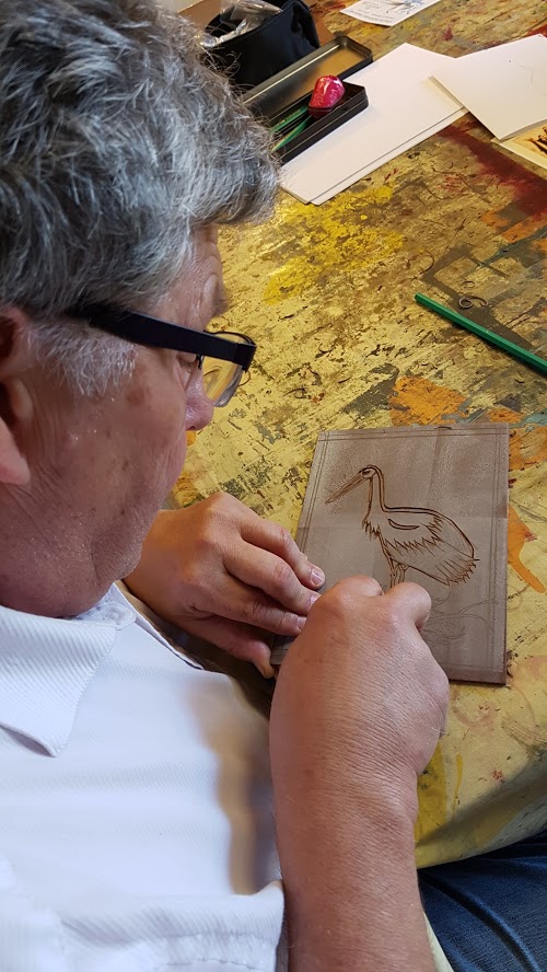LinoLino | Linogravure et créations à partir d'impressions artisanales | Chambéry, France | Atelier Linogravure Association La Parenthèse, Espalion