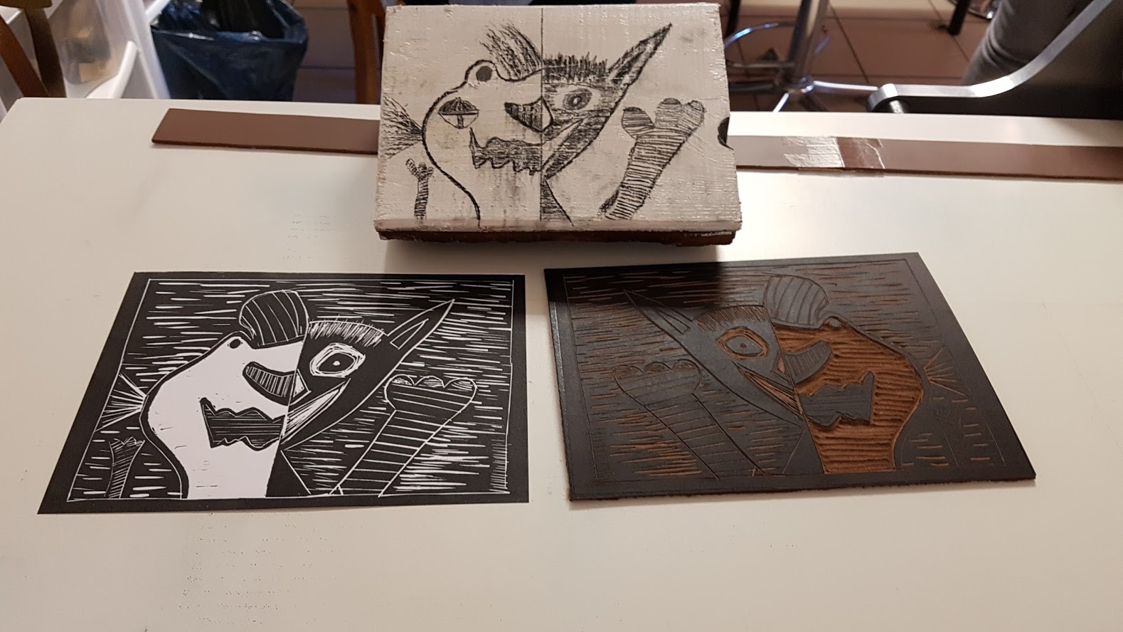LinoLino | Linogravure et créations à partir d'impressions artisanales | Chambéry, France | Atelier Linogravure Association La Parenthèse, Espalion