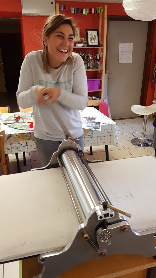 LinoLino | Linogravure et créations à partir d'impressions artisanales | Chambéry, France | Atelier Linogravure Association La Parenthèse, Espalion