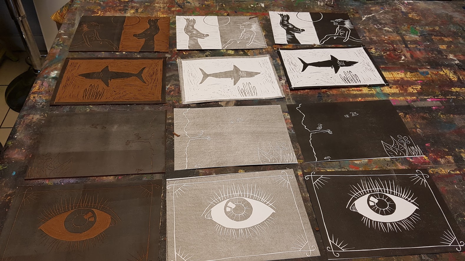 20171025_170113 (1) LinoLino | Linogravure et créations à partir d'impressions artisanales | Chambéry, France | Atelier Linogravure Association La Parenthèse, Espalion