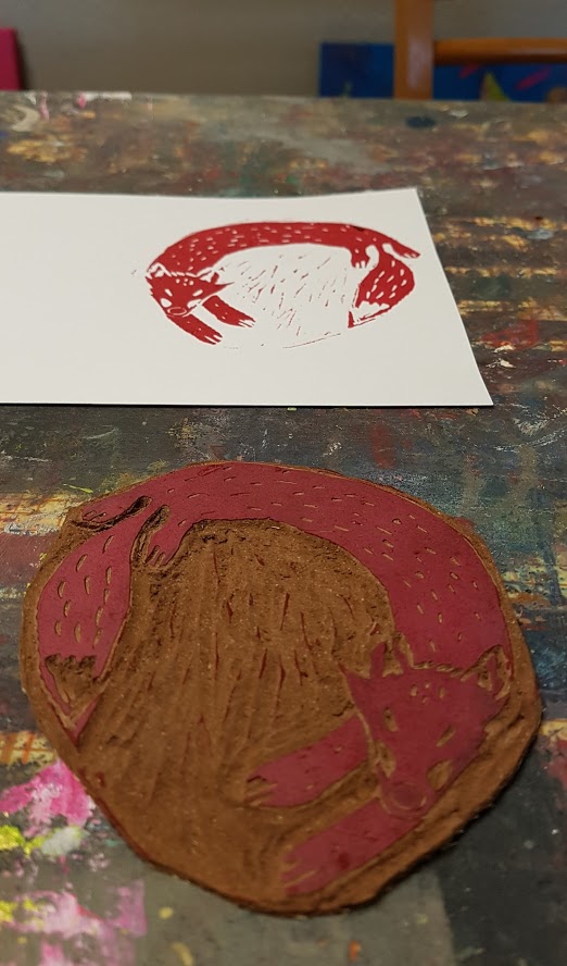 LinoLino | Linogravure et créations à partir d'impressions artisanales | Chambéry, France | Atelier Linogravure Association La Parenthèse, Espalion